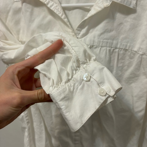 Anthropology  White Button Down Shirt - Picture 5 of 6